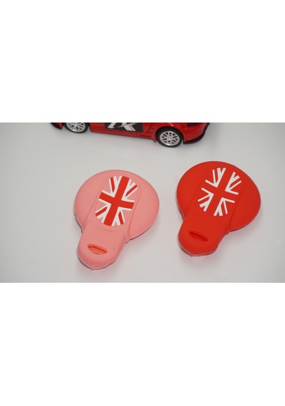 Mini Cooper Uyumlu S Roadster R50 R53 F54 F55 F56 Silikon Anahtar Pembe