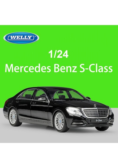 Welly Mercedes S-class 1 24 Siyah Model Araba