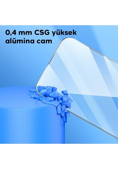 Hoco Apple iPhone 15 Pro Uyumlu Full Screen Hd Tempered Kırılmaz Cam Ekran Ko
