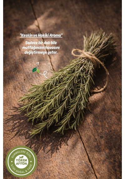 Yörem Afyon Doğanın Keskin Nefesi Özenle Kurutulmuş Yüksek Rakım Yayla Biberiye Rosmarinus Officinalis 70gr.