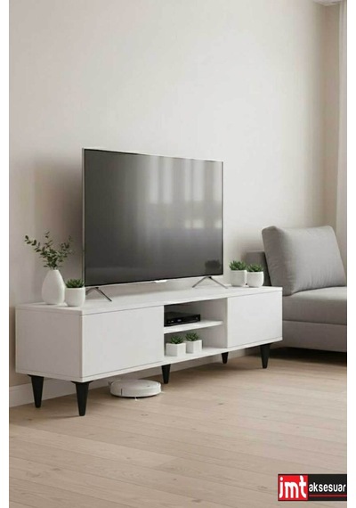 Aspen 15 Cm Siyah 8'li Set Koltuk Baza Dolap Tv Ünitesi Yatak Odası Konsol Ayağı Siyah