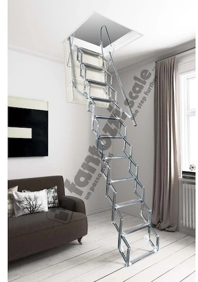 Aytürk Fantozzi Acisvazia Italya Menşei 70x100 Galveniz Kaplı Makaslı Metal Çatı Merdiveni H:320cm Standart Model Aytürk Fantozzi Acisvazia Italya Menşei 70x100 Galveniz Kaplı Makaslı Metal Çatı Merdiveni H:320cm Standart Model
