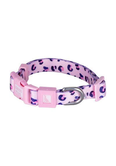Swissplus Urban Paws Pink Leo Recycled Köpek Tasması - 15 Mm Beyaz - Pembe