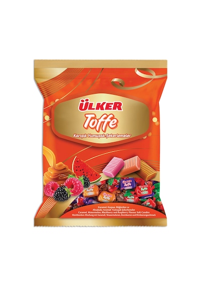 Toffe Bayramlık Şeker Karışık Meyve Aromalı Şeker 350 Gr