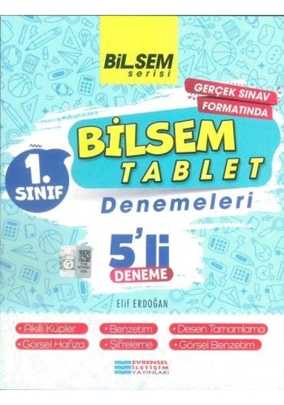 1.sınıf Bilsem Tablet 5 Li Deneme Evrensel İletişim Yayınları
