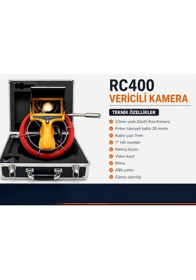 Rc400 Vericili Kanal Gözlem Kamerası