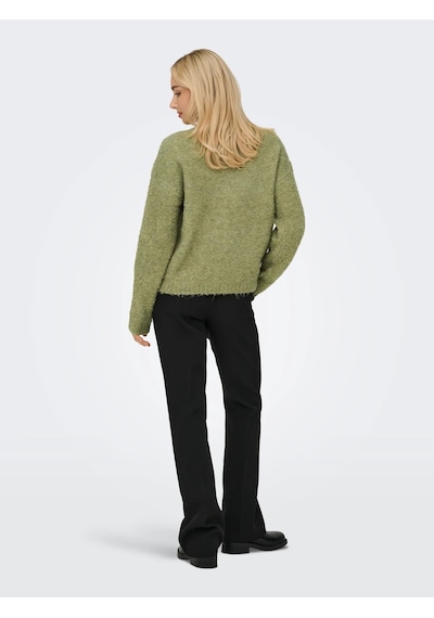 Only Onlcille Kadın Kazak 15350786 Yeşil