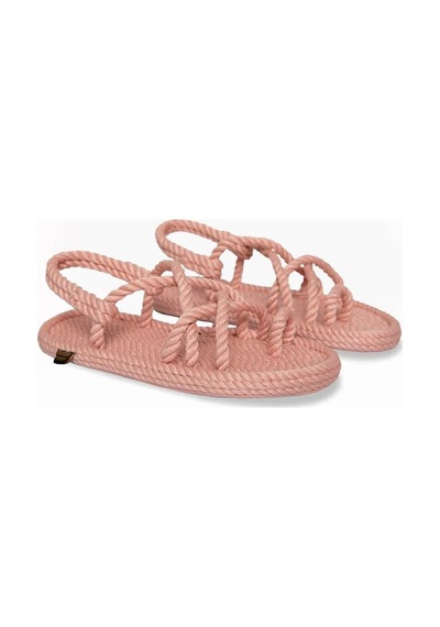 İbiza Kauçuk Tabanlı Çocuk Halat Sandalet - Pembe