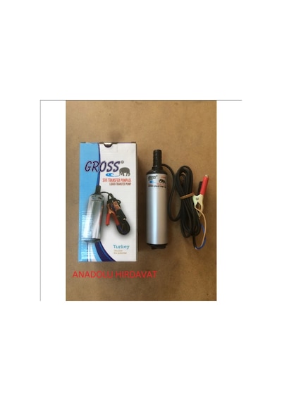 Gross Mazot Aktarma Pompası 12 Volt Süt Sıvı Aktarma Dalgıç 1 2