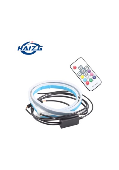 Rgb Araç Led Gündüz Farları Uzaktan Kumanda 12v Esnek Otomatik Far Şeritleri Drl