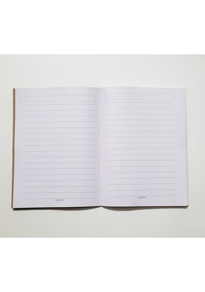 Wings Journal 4'lü Defter Seti - A5, Çizgili, Kraft Kapak, 96 Sf Krem