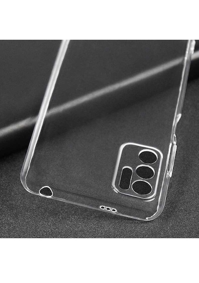 Noktaks - Xiaomi Redmi Note 10 5g Uyumlu - Kılıf Şeffaf Soft Slim Fitt Süper Silikon Kapak - Şeffaf