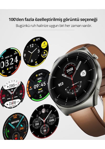 Aukey SW-2U-GY Akıllı Saat (Distribütör Garantili)