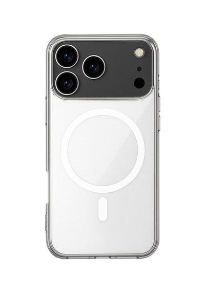 Apple iPhone Uyumlu  17 Pro Max Kılıf Magneticsafe Şeffaf Silikon - Şeffaf