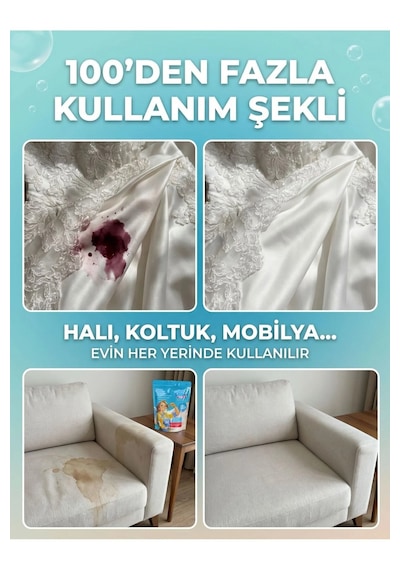 Stain İt Zero Çamaşır & Yüzey İçin Çok Amaçlı Aktif Oksijenli Toz Leke Çıkarıcı Ve Beyazlatıcı 800 Gr