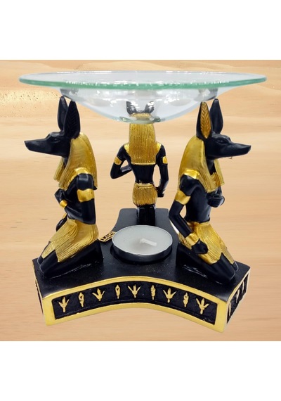 Anubis Buhurdanlık Esansiyel Yağ Brülörü Antik Mısır Firavun