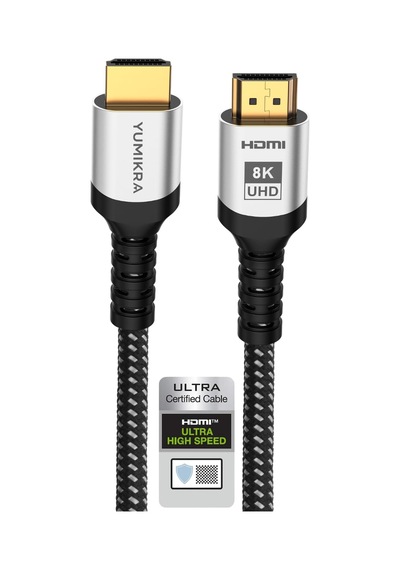 Yumıkra Ultra Sertifikalı Hdmı 2.1 Kablo, 8k 60hz, 4k 240hz, 48 G