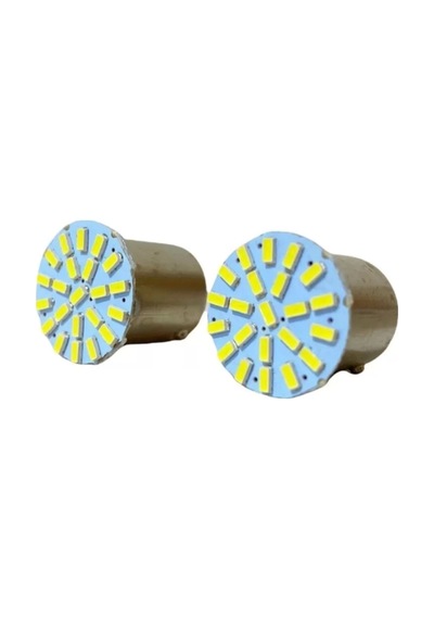 Çakarlı 18 Led Çiçek 93 Tek Duy Beyaz