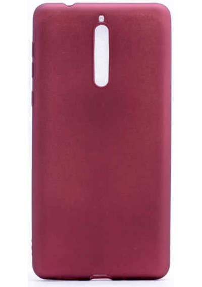 Nokia 8 Kılıf Zore Premier Silikon Kapak Mürdüm