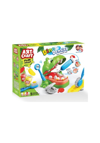 03677 Dino Dişçi Hamur Set Çok  Renkli