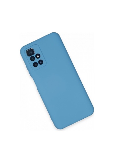 Xiaomi Redmi 10 2022 Kılıf Içi Kadife Renkli Silikon Telefon Kılıfı Col178885-mavi