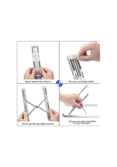 Mühlen Ergonomik Taşınabilir Katlanır Pc Tablet Standı N29-3