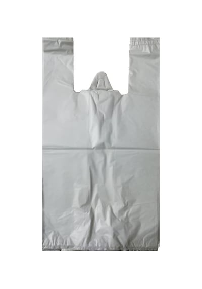 Kalın Beyaz Poşet Orta Boy 1 Kg Hışır Atlet Poşet Market Manav Poşeti