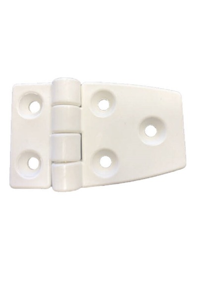 Saray 10'lu Plastik Menteşe. Kısa-uzun Model. Beyaz. 37x58mm