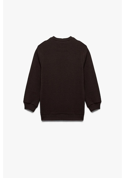 Koton Erkek Çocuk Pamuklu Uzun Kollu Bisiklet Yaka Basic Sweatshirt Kahve