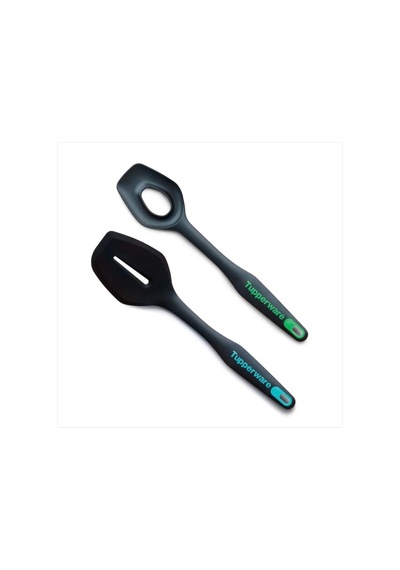 Peri Spatula Ve Peri Karıştırma Kaşığı Siyah
