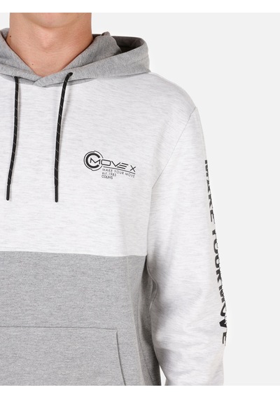 Colin's Colins Normal Kesim Kapüşonlu Baskılı Gri Erkek Sweatshirt Cl1070125 Gri Melanj