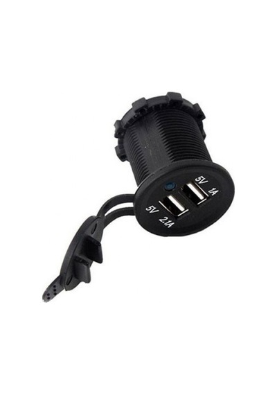 Montajlanabilir Araba Tekne İçin Dual Usb Şarj Soketi 5v 2.1a 12-24v
