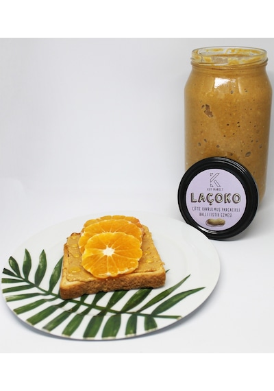 Laçoko Çifte Kavrulmuş Parçacıklı Fıstık Ezmesi 4 x 1 KG