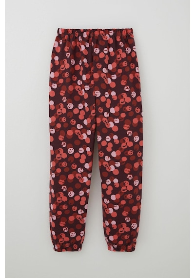 Breeze Kız Çocuk Pijama Takımı Neşeli Benekler Desenli 9-12 Yaş, Mürdüm Mürdüm
