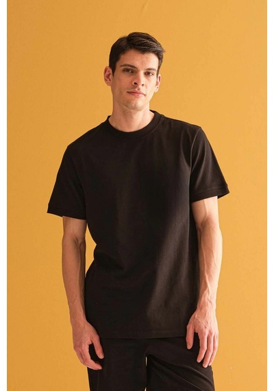 Tarzsokak Erkek Oversize Comfort Kısa Kollu Siyah
