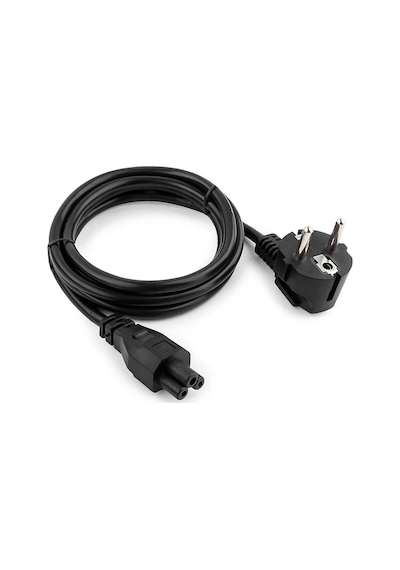 3x1 Yonca Power Güç Kablosu Notebook Adaptör Kablosu 3m