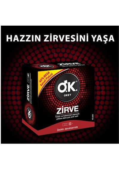 Okey Zirve Prezervatif 40'lı