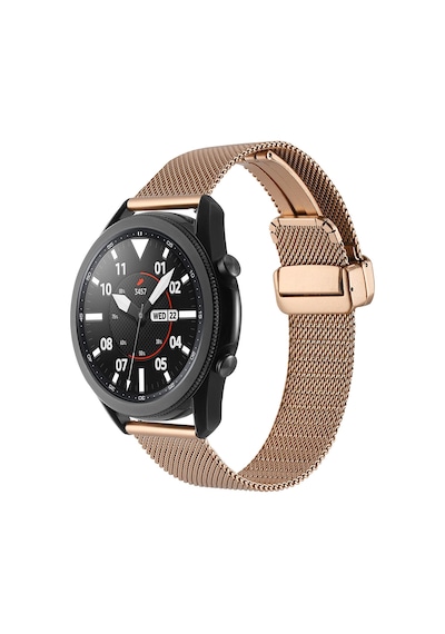 Galaxy Watch 46mm Uyumlu Krd-85 22mm Metal Zore Kordon-rose Gold