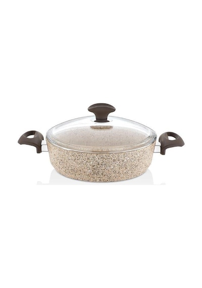 Falez Creamy Granit Karnıyarık Tencere 26 CM
