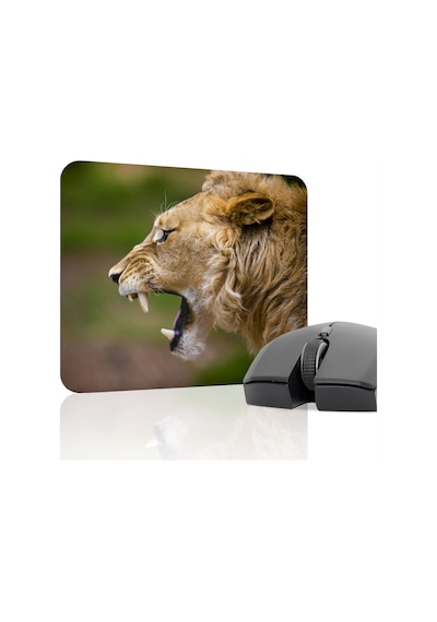 Aslan Kaymaz Dikişli Kauçuk Oyuncu Mousepad V1 - 22x18 Gaming Mouse Pad Fare Altlığı