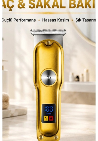 T Bıçaklı Saç Sakal Kesme Makinesi 120 Dakika Kullanım 3 Tarak Usb Şarjlı Profesyonel Bx-313662