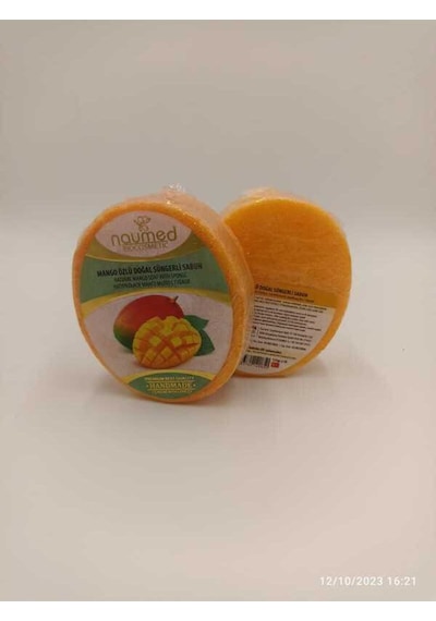 Mangolu Batık Ve Çilek Bacak Onarımına Yardımcı Süngerli Sabun Mango