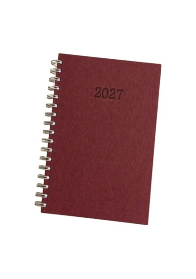 Lizy Termo Deri Ajanda Spiralli 2027 17x24 Karışık - 1 Adet Çok Renkli