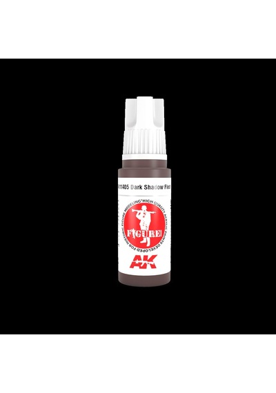 17 Ml. Koyu Gölgeli Ten Figürler İçin Akrilik Maket Boyası, Ak Interactive 11405 Standart