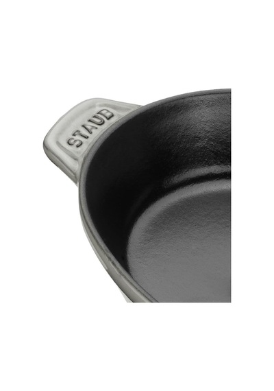 Staub La Cocotte Kapaklı Döküm Servis Tabağı, Demir, Gri Diğer