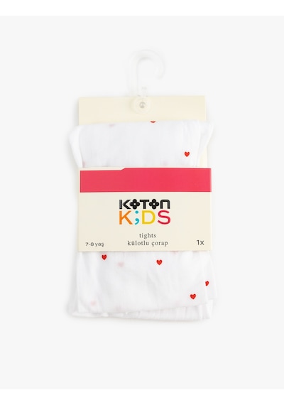 Koton Kalp Desenli 40 Den Külotlu Çorap Beyaz 5skg80044aa Beyaz
