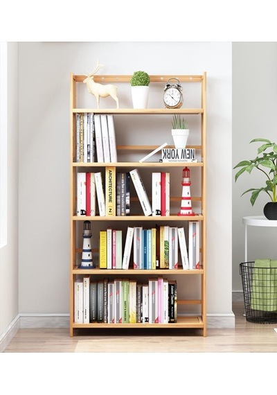 Valkyrie 5 Katlı Bambu Raf Kitaplık 60x23x128 Cm Çok Amaçlı Düzenleyici Dekoratif Organizer Kahverengi Valkyrie 5 Katlı Bambu Raf Kitaplık 60x23x128 Cm Çok Amaçlı Düzenleyici Dekoratif Organizer Kahverengi