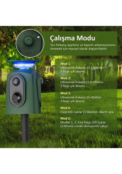 Pro Solar Animal Repeller Güneş Enerjili Hayvan Kovucu