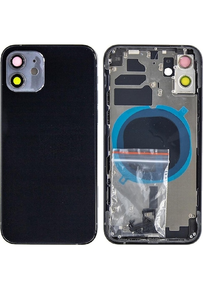 Apple Uyumlu iPhone 12 İle Boş Kasa Siyah