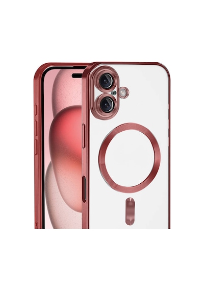 Apple iPhone Uyumlu  17 Uyumlu Kross Magneticsafe Kapak - Kırmızı